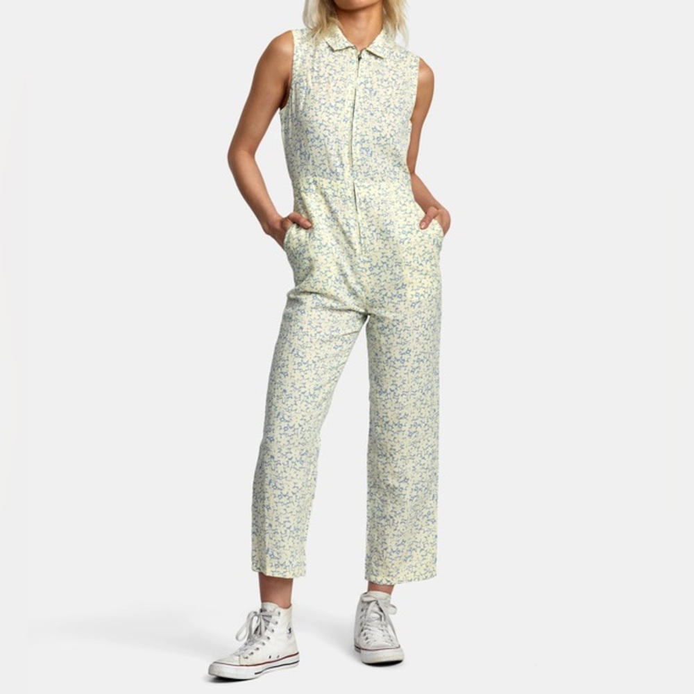 Floral Sleeveless Jumpsuit